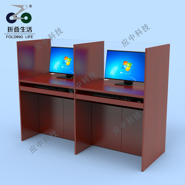 亞克力透明固定屏風(fēng)電腦桌